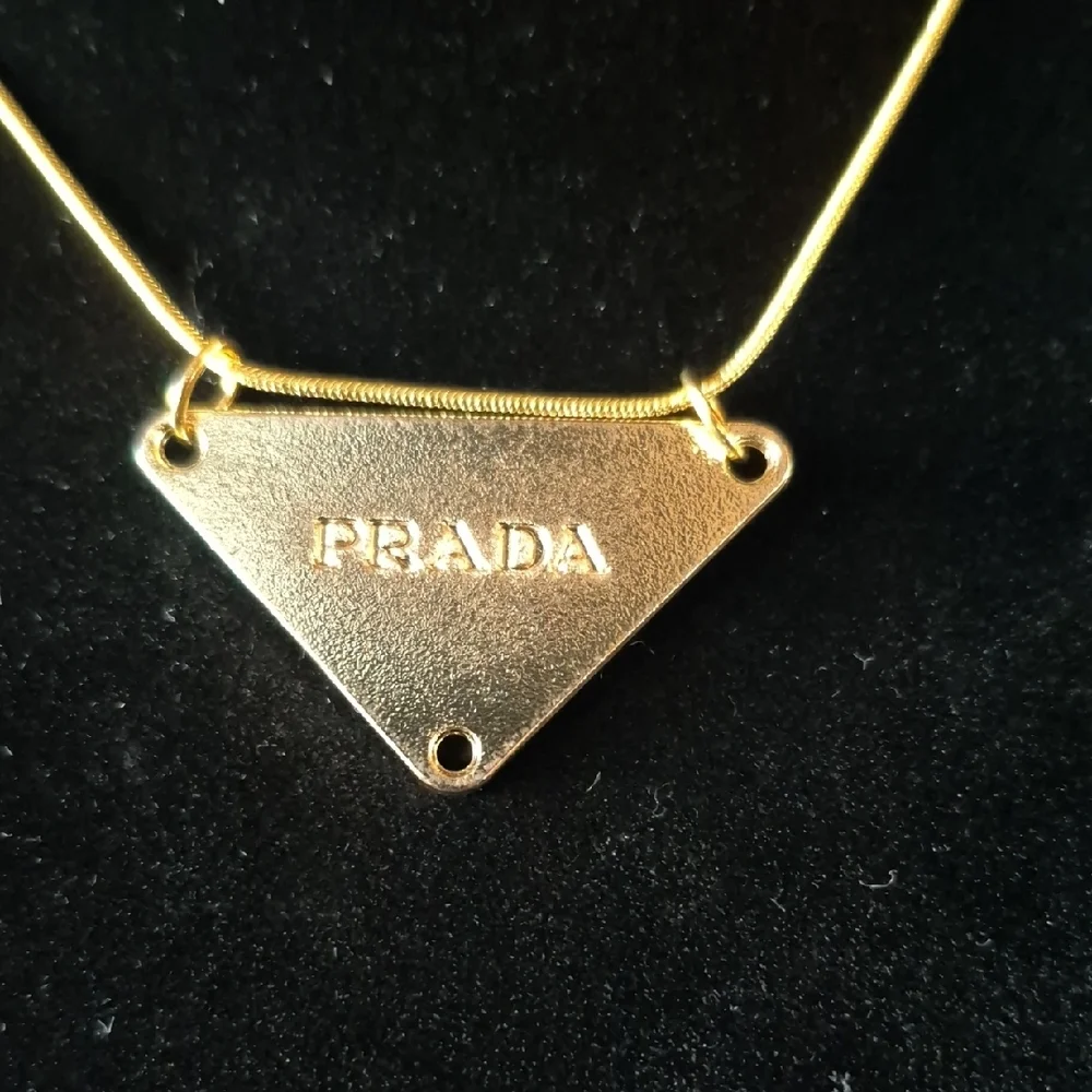 Upcycled Gold and Green Necklace #33 - Picture 2 of 2